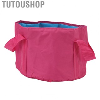 Tutoushop Folding Bucket For Camping Space Saving Folding Bucket Double Layer Thick