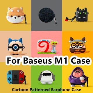 พร้อมส่ง! เคสหูฟัง แบบนิ่ม ลายการ์ตูนเสือ สําหรับ Baseus M1 Baseus M1