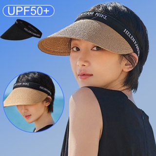 Upf50+ หมวกฟางกันแดด ป้องกันรังสียูวี ระบายอากาศ เหมาะกับฤดูร้อน สําหรับผู้หญิง เล่นกีฬา ขี่จักรยาน