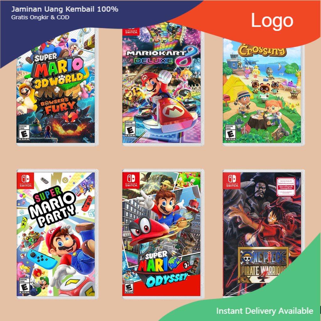 [มือ1] แผ่นเกม Nintendo Switch : Mario 3D World / Mario Kart 8 Deluxe / Animal Crossing / Mario Party / One piece