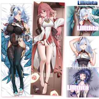 ปลอกหมอน ลายการ์ตูนอนิเมะ Dakimakura Genshin Impact Yae Miko Shenhe Yelan Game ปลอกหมอนบอดี้ ปลอกหมอนทําเอง