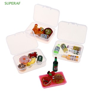 Superaf ขายดี ขวดเครื่องดื่ม ขนาดเล็ก 1:12 สําหรับบ้านตุ๊กตา 5 ชิ้น