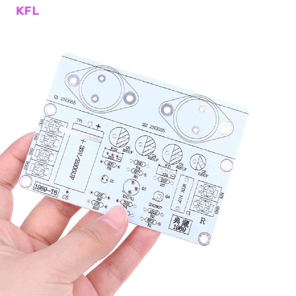 (KFL) แผ่นบอร์ดโมดูลขยายเสียง 1969 PCB HiFi Class A Power Amp สไตล์คลาสสิก