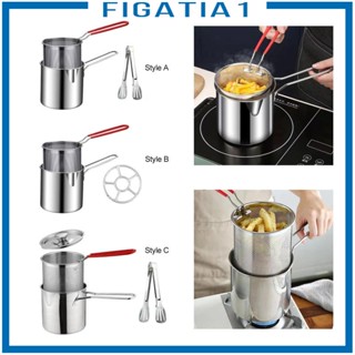 [figatia1] หม้อทอดซุป อเนกประสงค์ แบบหนา สําหรับห้องรับประทานอาหาร ปิกนิก ตั้งแคมป์