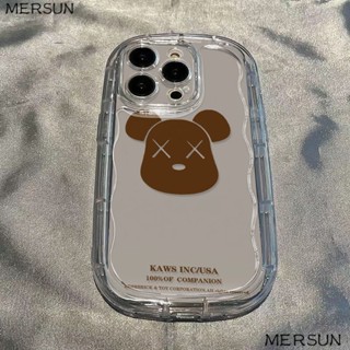 ✅เคสโทรศัพท์มือถือแบบนิ่ม ใส กันกระแทก ลาย Violent Bear สําหรับ Iphone 7 14 Xr Xs 8p 13 promax12 11 YEMK