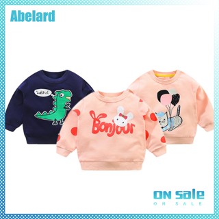 เสื้อกันหนาวแขนยาว คอกลม พิมพ์ลายการ์ตูน Abelard น่ารัก สําหรับเด็กผู้ชาย และเด็กผู้หญิง