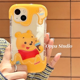 ใหม่ เคสโทรศัพท์มือถือ กันตก ป้องกัน ลายหมีครีมหลอมเหลว เหมาะกับฤดูร้อน สําหรับ Apple Iphone 14promax 13 11 14pro 13pro 14