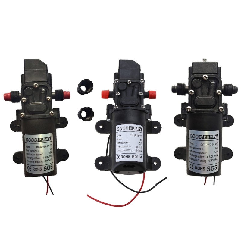 SUIT 12V ปั๊มไดอะแฟรมแรงดันน้ํา 130PSI 6L Min สําหรับเรือ Marine RV