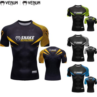 ใหม่ เสื้อกีฬามวยไทย มวยไทย เสื้อยืดฝึกซ้อม สําหรับทุกเพศ ทุกวัย MMA Combat Fighting Fitness &amp; Competition Jersey