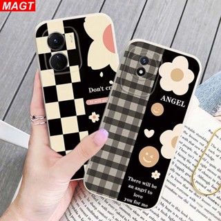 เคสโทรศัพท์มือถือ ลายข้อความ ดอกไม้ สําหรับ VIVO Y02 V27E IQOO Z7x Y16 Y35 Y33S Y22S Y21T Y21S Y33S Y11 Y12 Y15 Y17 Y12S Y12A Y15S Y15A Y20S Y20i Y19 Y91C Y30 Y50 Y51 S1