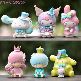 Francesco โมเดลฟิกเกอร์ PVC รูปการ์ตูน My Melody Kuromi น่ารัก สําหรับตกแต่งบ้าน