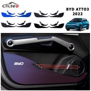 CRLSEO สำหรับ BYD Atto 3 Yuan PLUS 2022 4 ชิ้น สติ๊กเกอร์ประตูรถยนต์ สติ๊กเกอร์ติดรถ ตกแต่งรถยนต์