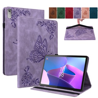 เคส ลายนูน รูปผีเสื้อ สําหรับ Lenovo XiaoXin Pad Plus 2023 11.5 นิ้ว TB350FU TB350XC Lenovo Tab P11 2nd Gen 11.5 นิ้ว