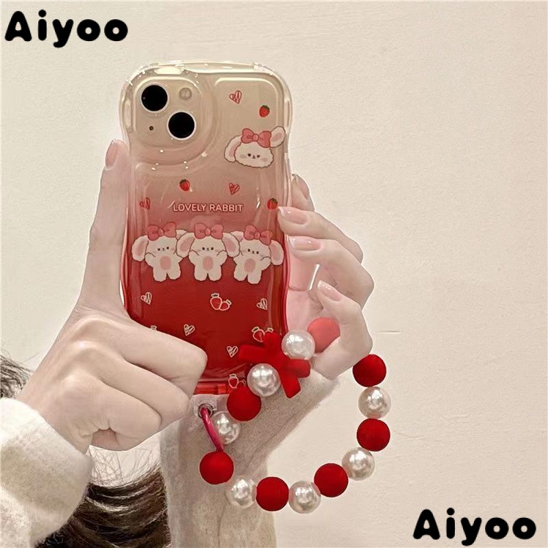 เคสโทรศัพท์มือถือ ลายกระต่ายน้อย สีแดง สําหรับ Iphone 1214pro 13 8117 max 1FHR