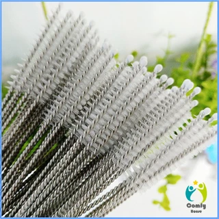 Comfy แปรงล้างหลอดดูด จุกนม ขนไนล่อน ไม่ทำให้เป็นรอย Stainless steel soft straw straw brush