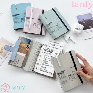 Lanfy สมุดโน้ตไดอารี่ แบบหนา 5 สี สไตล์นักธุรกิจ