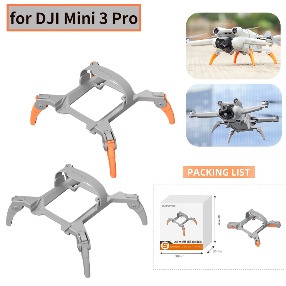 อุปกรณ์เสริมป้องกันขาลงจอด แบบพับได้ สําหรับ DJI Mini 3 Pro Mavic 3