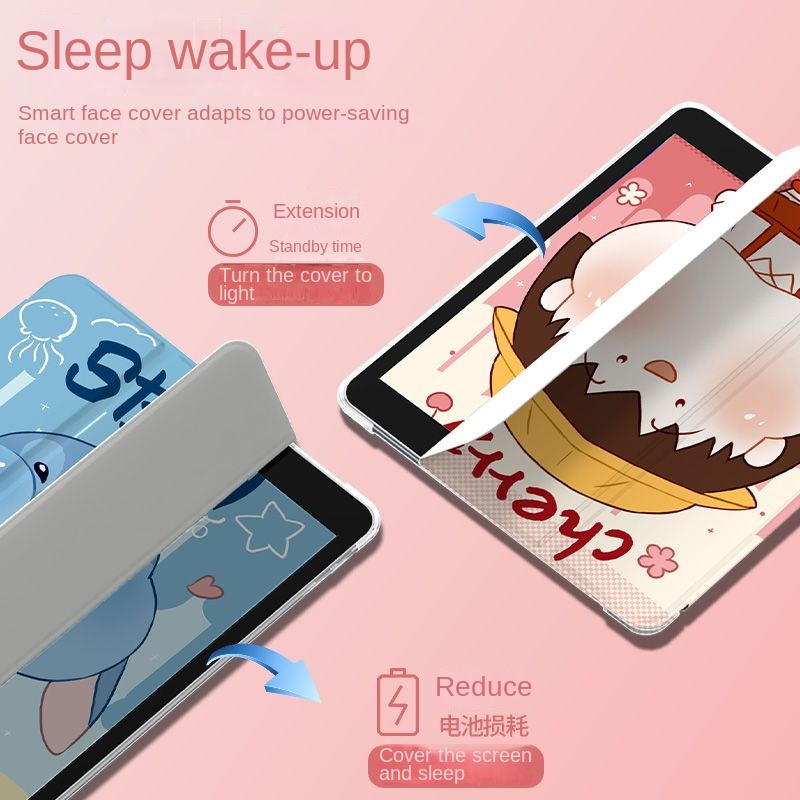 เคสอะคริลิค กันตก ลายการ์ตูนน่ารัก สําหรับ iPad Air4 Air5 รูปที่ 8