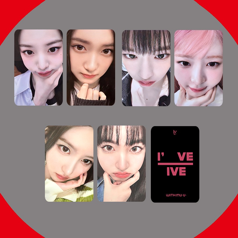 Ive COMEBACK 1ST FULL AMBUM IAM I'VE IVE WITHMUU SPECIAL EDITION PHOTOCARD SELFIE CARD COLLECTION GAEUL YUJIN REI WONYOUNG LIZ LEESEO