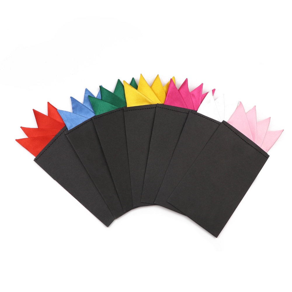 Zonfaz ผู ้ ชายซาตินสีทึบผ ้ าเช ็ ดหน ้ าธรรมดาชุดกระเป ๋ าสแควร ์ แฟชั ่ น Pre-พับกระเป ๋ าสแควร ์ สําหรับงานแต ่ งงานกระเป ๋ าอุปกรณ ์ เสริม