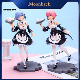 &lt;moonback&gt; ฟิกเกอร์อนิเมะ Re Zero Starting Life In Another World Rem Ram ติดทนนาน สําหรับตกแต่งโต๊ะ