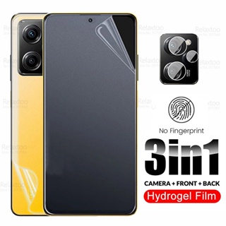 3To1 for Xiaomi Poco X5 x4 x3 M4 Pro GT F4 F3 5G Matte Front Screen film + Back clear Hydrogel Film Camera lens film