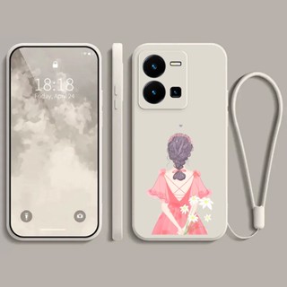 เคส Vivo Y35 Y22s Y22 Y02 Y66 Y67 V5 V5S V5 lite V9 Y85 เคสโทรศัพท์มือถือ ซิลิโคนนุ่ม ลายการ์ตูนเด็กผู้หญิง สําหรับ