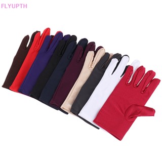 Flyup Girl Sa ถุงมือข้อสั้น แบบสวมนิ้วมือ เรียบเนียน เครื่องแต่งกายงานพรอม งานเลี้ยงตอนเย็น อย่างเป็นทางการ
 Th