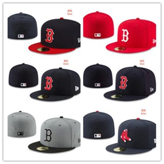 หมวกเบสบอล ปักลาย Boston Red Sox Fitted สําหรับผู้ชาย และผู้หญิง