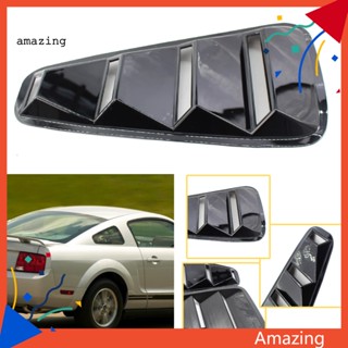 [AM] ฝาครอบหน้าต่าง ABS สีดํามันวาว สําหรับ Ford Mustang 05-09 2 ชิ้น