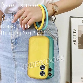 พร้อมส่ง เคสโทรศัพท์มือถือ TPU นิ่ม ป้องกัน ปิดด้านหลัง กันตก พร้อมสายคล้องมือ สําหรับ OPPOA58 OPPOA78 OPPO A58 A78 4G 2023