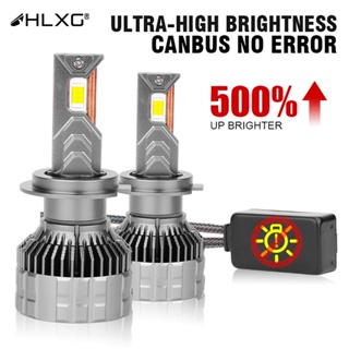 【สว่างมาก】HLXG 300w 150000Lm H7 H4 H11 ไฟหน้ารถยนต์ LED พลังงานสูง Canbus H1 H8 H9 9005 HB3 9006 HB4 9012 HIR2 6000K 2 ชิ้น