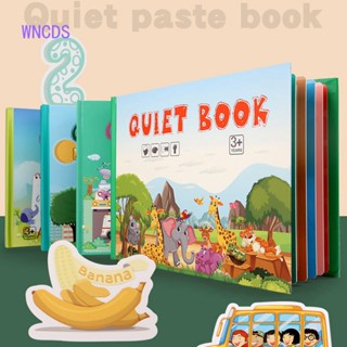 Wncds หนังสือสติกเกอร์ เพื่อการศึกษา สําหรับเด็กอายุ 3-6 ปี