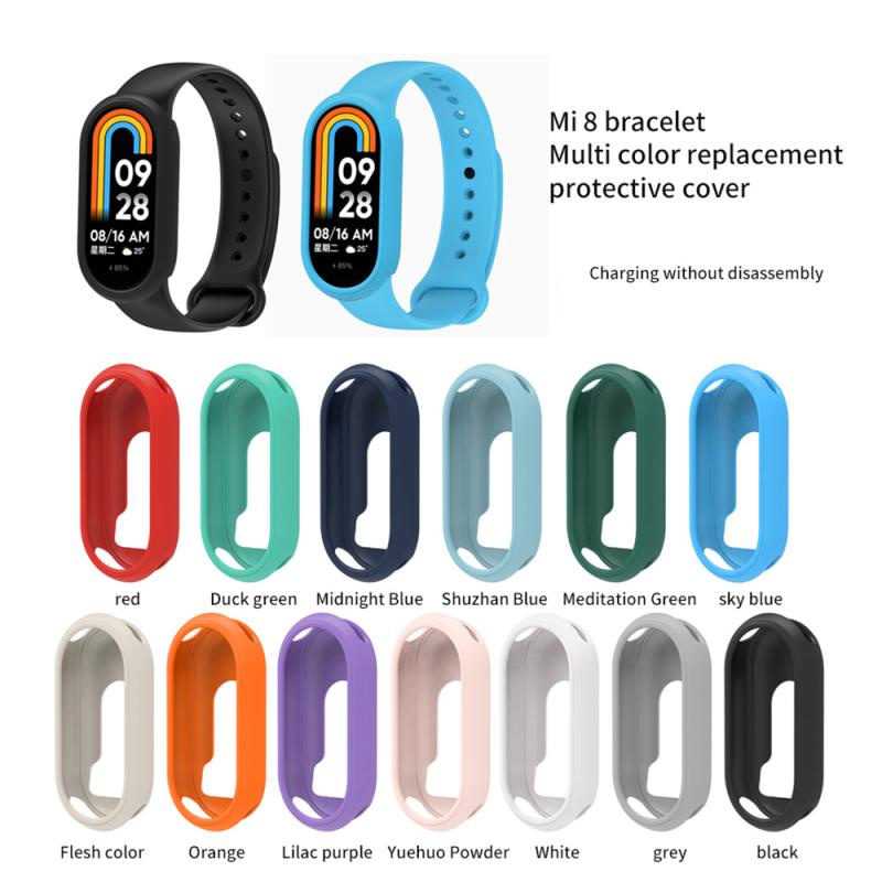เคสซิลิโคน TPU สําหรับ Xiaomi Mi Band 11 10 9 8 ฝาครอบป้องกันซิลิโคน