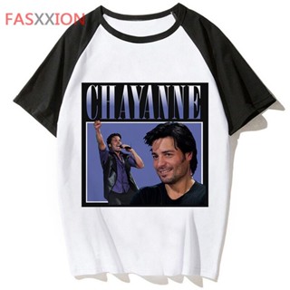 Chayanne เสื้อยืดลําลอง แขนสั้น พิมพ์ลายอนิเมะ Y2K 2000s สไตล์สตรีท สําหรับสตรี