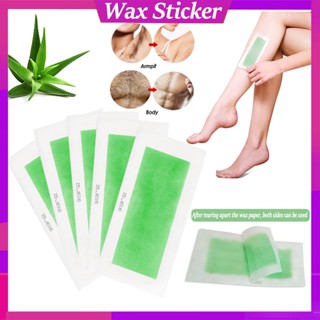 แถบแว็กซ์ขนาดเล็ก, กระดาษแว็กซ์ Double Side Wax Strip กระดาษเย็นขี้ผึ้งว่านหางจระเข้ร่างกายขากำจัดขนกระดาษแว็กซ์