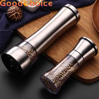 【Good】Salt Grinder Salt Pepper Modern Kitchen Grinder Tool Silver Stainless Steel Hot【Ready Stock】