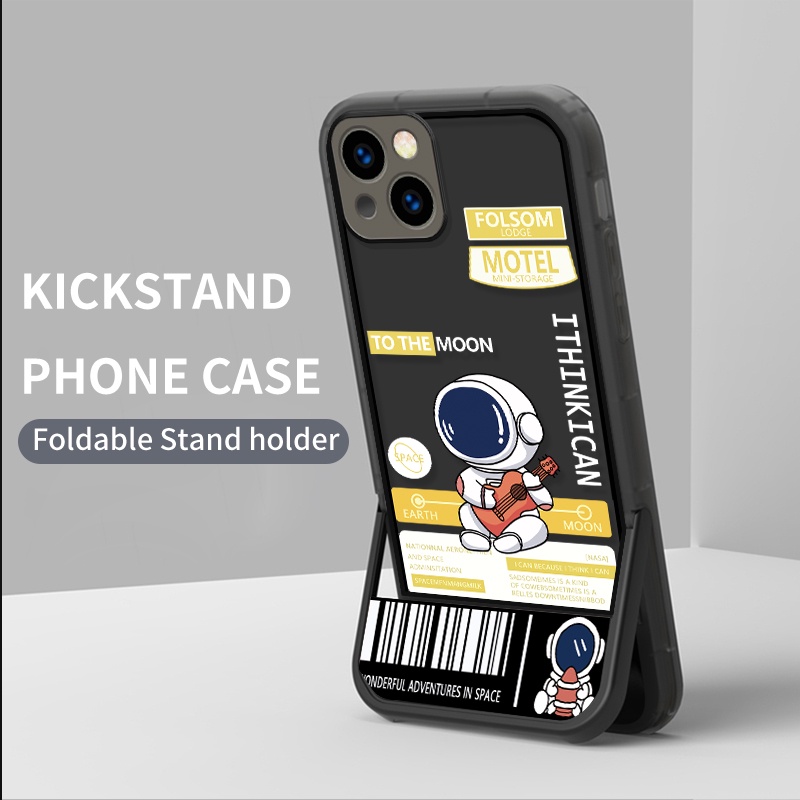 เคสขาตั้งสําหรับ Vivo Y78 Y02 V27e V25 Pro เคสซิลิโคนอ่อนนุ่มนักบินอวกาศ | ZJ A029