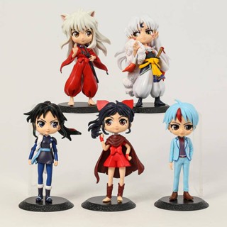 ฟิกเกอร์การ์ตูนอนิเมะ Qposket Inuyasha Sesshoumaru Higurashi Towa Setsuna Moroha ขนาด 15-16 ซม. 5 ชิ้น ต่อชุด