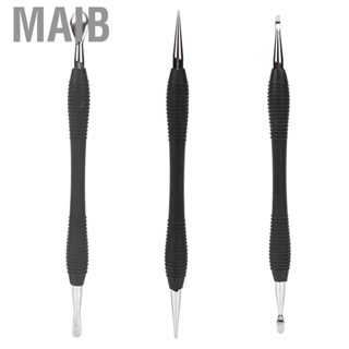 Maib Portable Pressure Wiper Tool  Leather Craft  Alloy Hand-Made Skidproof Black for Leather Carving Leather Craft