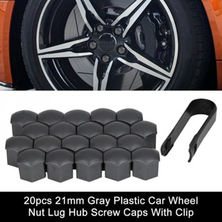 ⚡READYSTOCK⚡Wheel Lug Cover 20 Pcs 21mm Anti-Dust Bolt Cap Car Hub Nut Lug Plastic Rim Screw