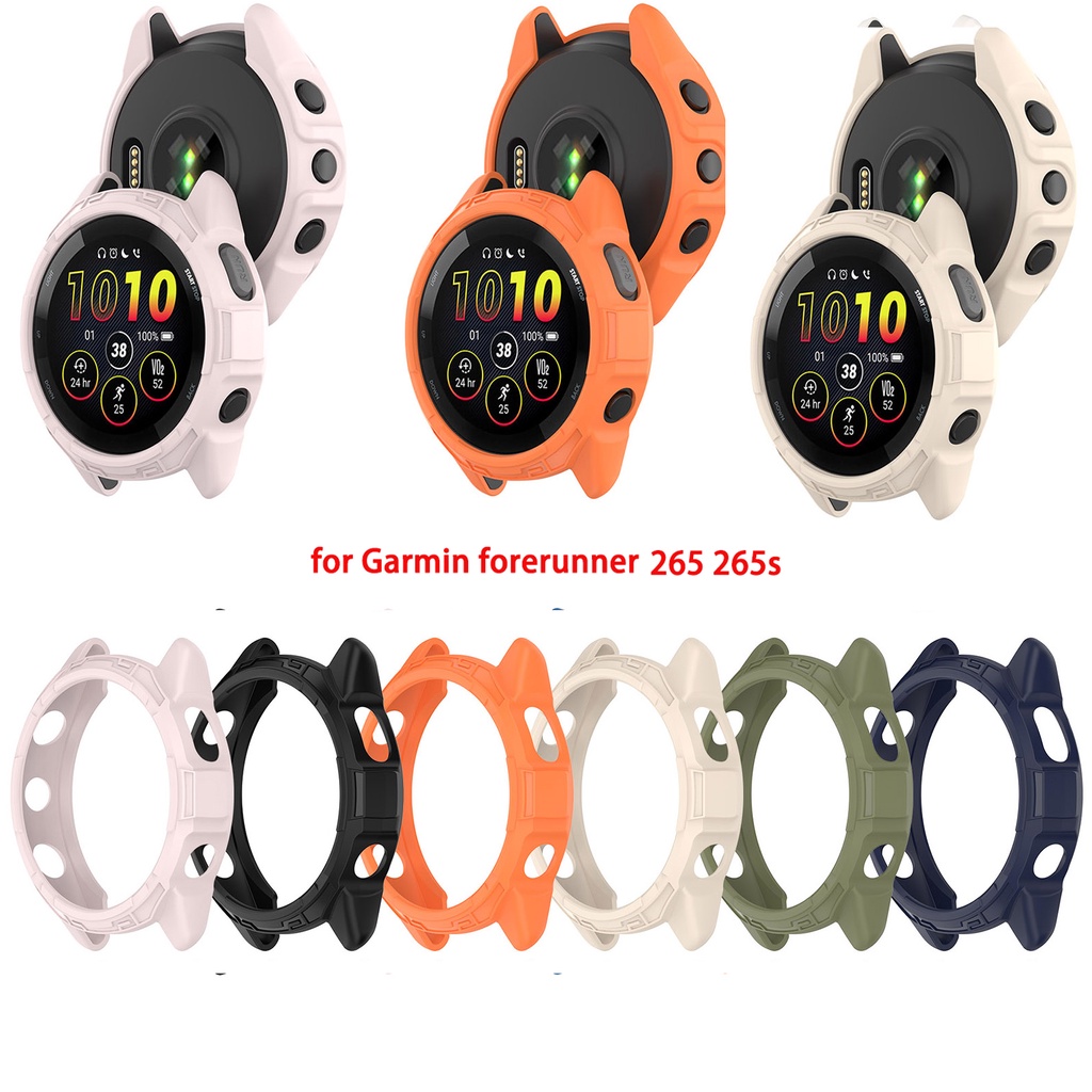 เคสโทรศัพท์ TPU แบบนิ่ม ป้องกันหน้าจอ สําหรับ Garmin Forerunner 265 265S