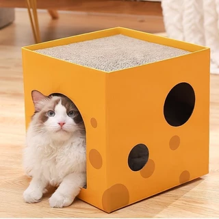 CAT TOY กระดาษลับเล็บแมวหลากสี คละสี ขนาด 43x21.5x3.5 cm.ที่ลับเล็บแมว ของเล่นแมว *****มีหลายแบบให้เลือก