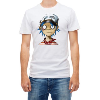 ขายดี Gorillaz เสื้อยืดแขนสั้นลําลอง พิมพ์ลายวงร็อค Gorillaz สีขาว สไตล์ฮิปฮอป สําหรับผู้ชาย 991231