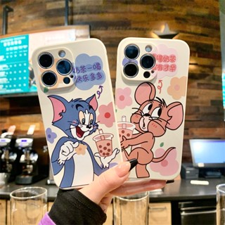 เคสโทรศัพท์มือถือแบบนิ่ม ลายชานมไข่มุก jerry D031A สําหรับ Samsung A14 A34 A54 A32 5G A04S A23 4G A23 A21S A42 5G A53 A73 5G J7 prime M23 M33 M52 M53 M62 A7 2018 J3 J5 J7 PRO J4 J6 PLUS เคส