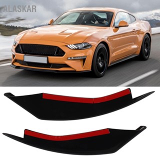 ALASKAR 1 คู่ไฟตัดหมอกด้านหน้าฝาครอบไฟสีดำซ้ายขวาทนทานต่อแรงกระแทกสำหรับ Ford Mustang 2018 ถึง 2021