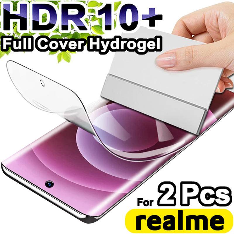 ฟิล์มไฮโดรเจลใส กันรอยหน้าจอ กันแสงสีฟ้า สําหรับ OPPO Realme 11 10 9 8 7 6 5 3 2 Pro Plus Realme 10T 10S 9i 8i 8S 7i 6S 6i 5S 5i 3i 2 ชิ้น