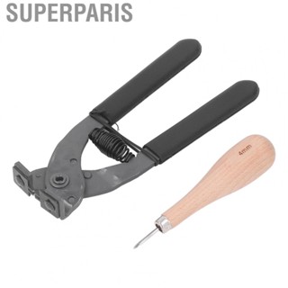 Superparis Leather Silent Pliers 4mm 2  Leather Pliers Rhombus Awl Non Slip Silent US