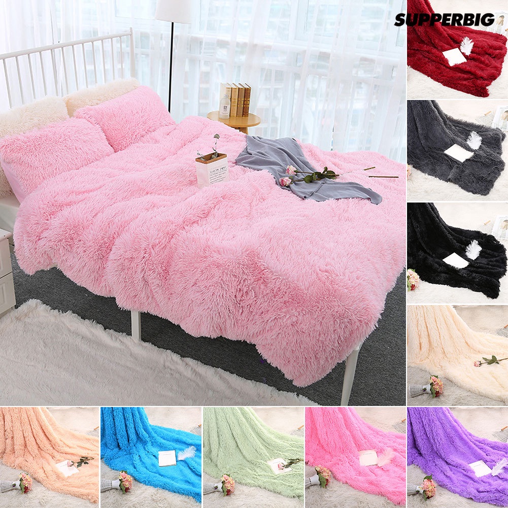 Sg 80x120 ซม. ขนปุยนุ่ม อบอุ่น เตียง โซฟา ผ้าคลุมเตียง ผ้าปูที่นอน โยนผ้าห่ม