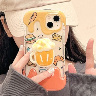 Hamburger CUP Phone Case for iPhone 11 14 13 12 Pro Max 6 6S 7 8 Plus X XR 13Pro 14Pro XS MAX SE 2020 Case Soft Silicone ICE Cream Cartoon Protector Clear Shockproof Back Cover